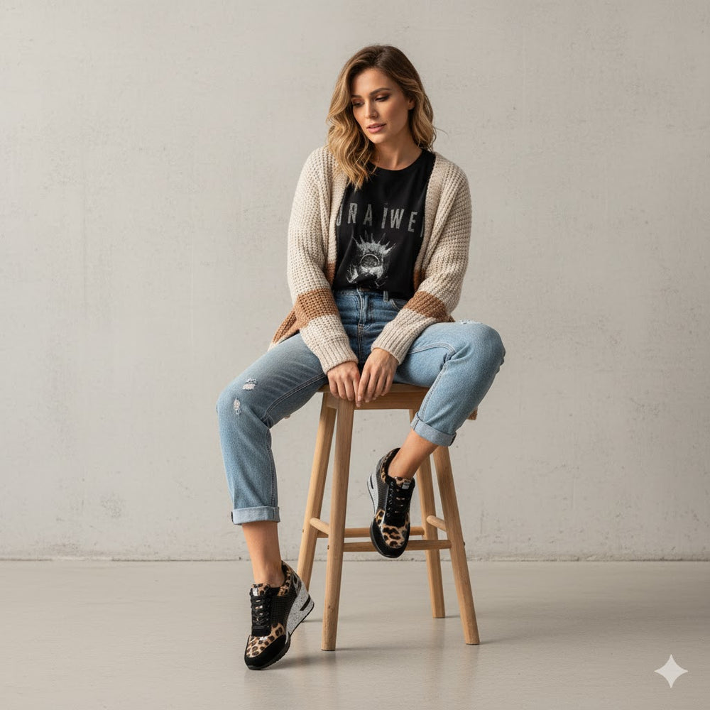 Damen Sneaker mit Keilabsatz | Bequem & Atmungsaktiv