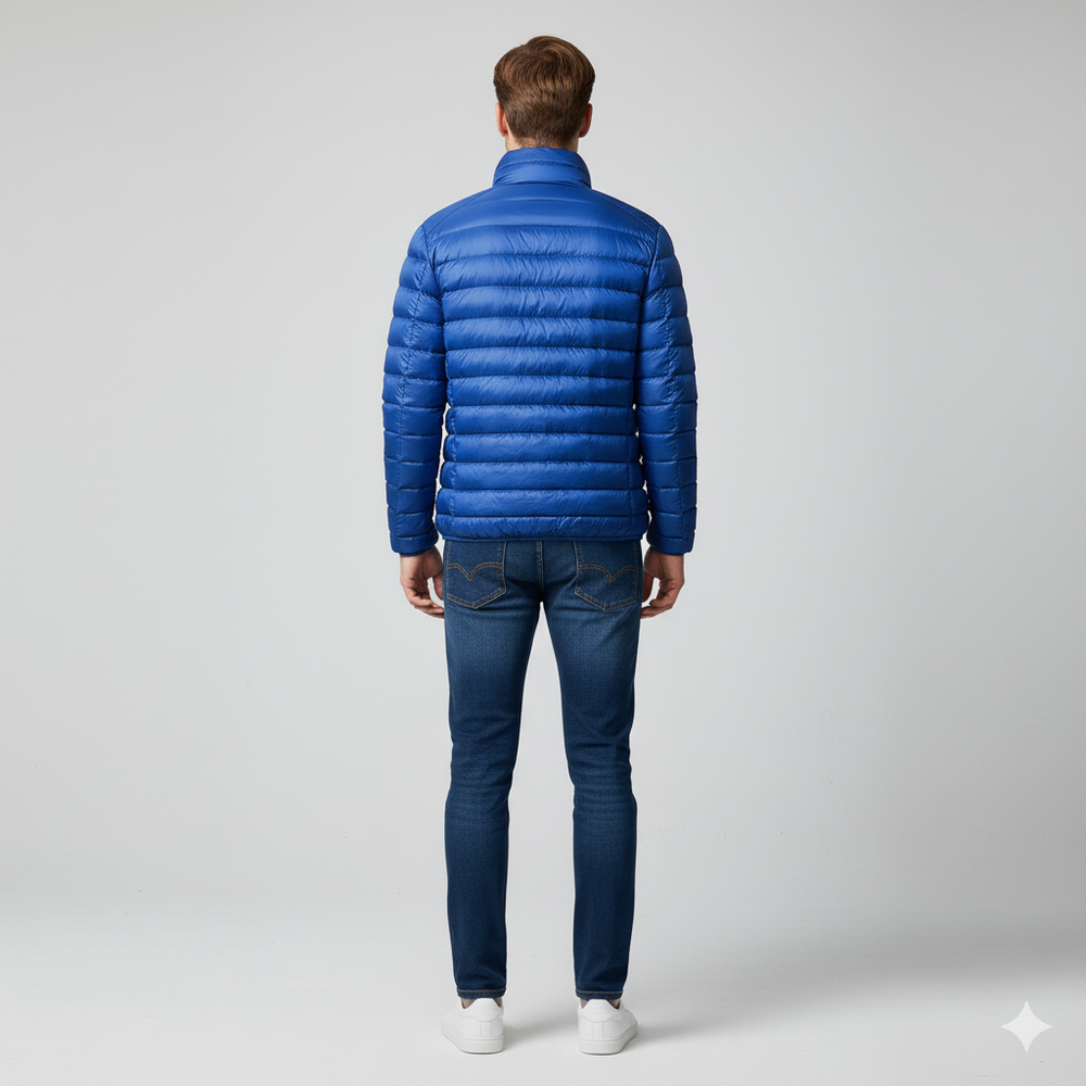 Leichte Herren Steppjacke mit Stehkragen | Übergang | Atmungsaktiv