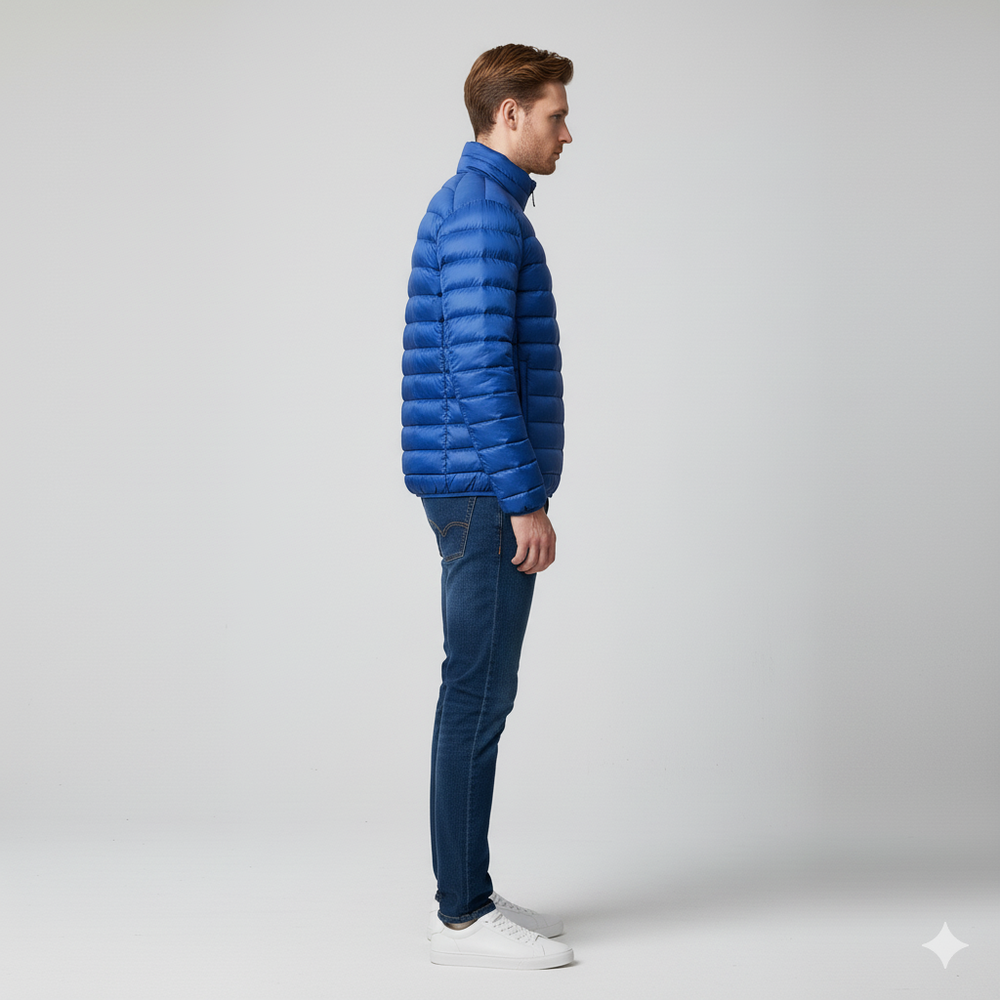 Leichte Herren Steppjacke mit Stehkragen | Übergang | Atmungsaktiv