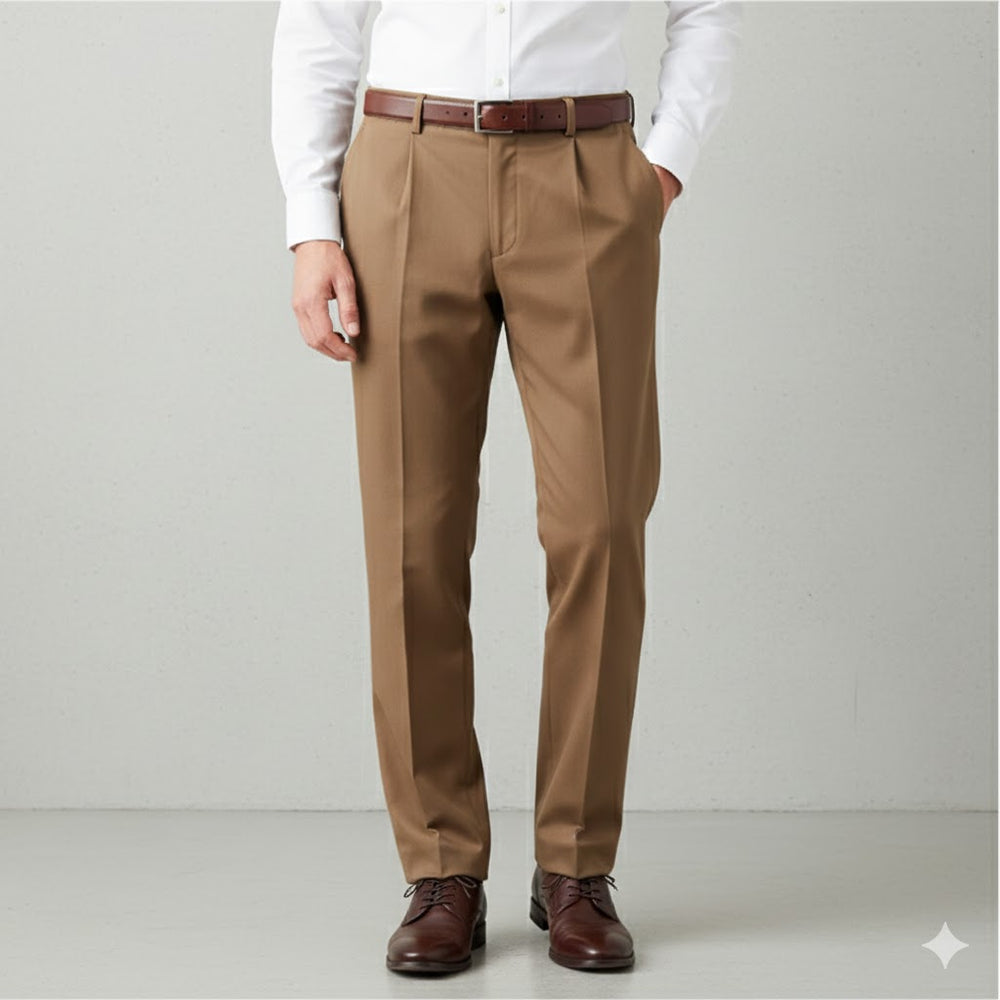 Klassische Herren Stoffhose | Regular Fit & Knitterarm