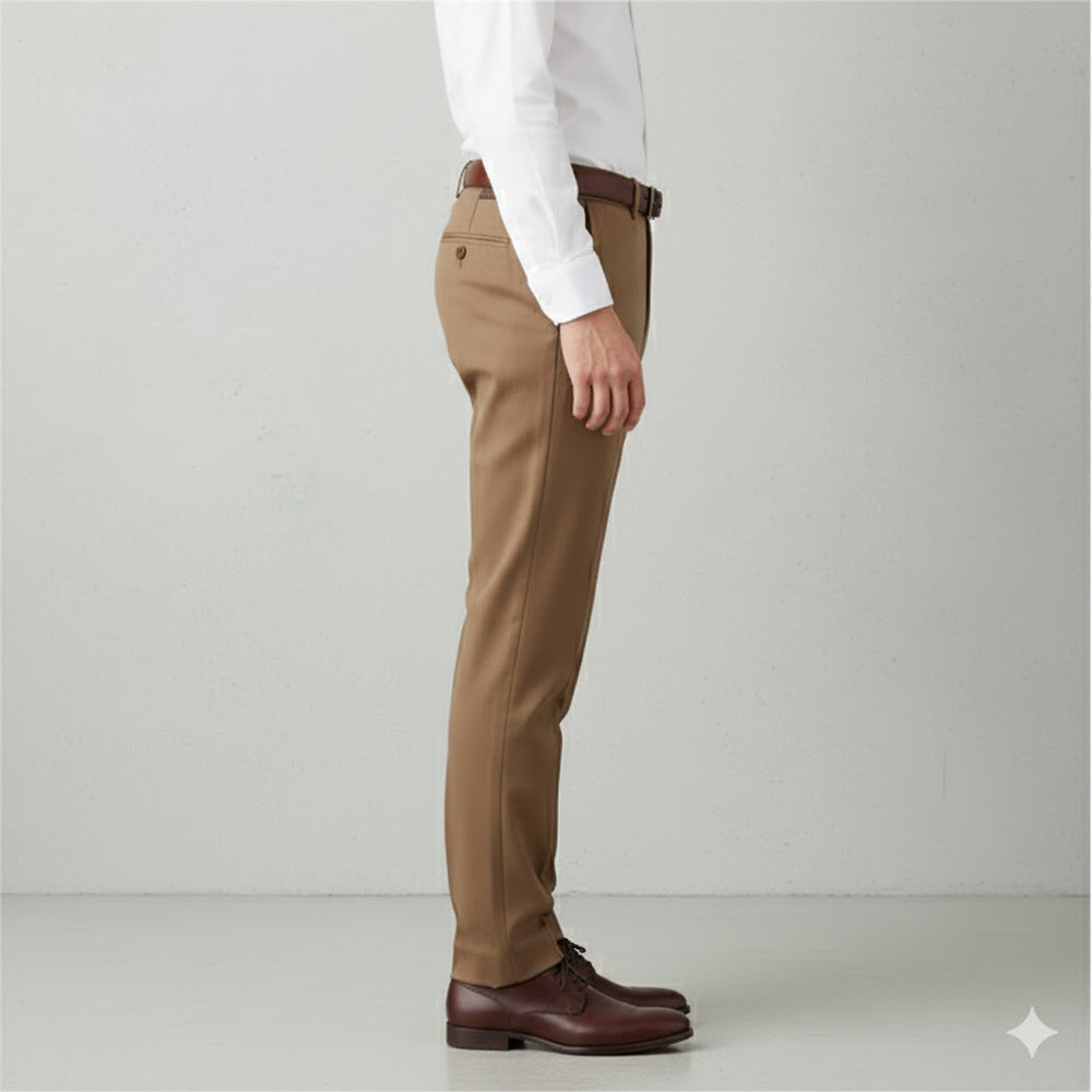 Klassische Herren Stoffhose | Regular Fit & Knitterarm