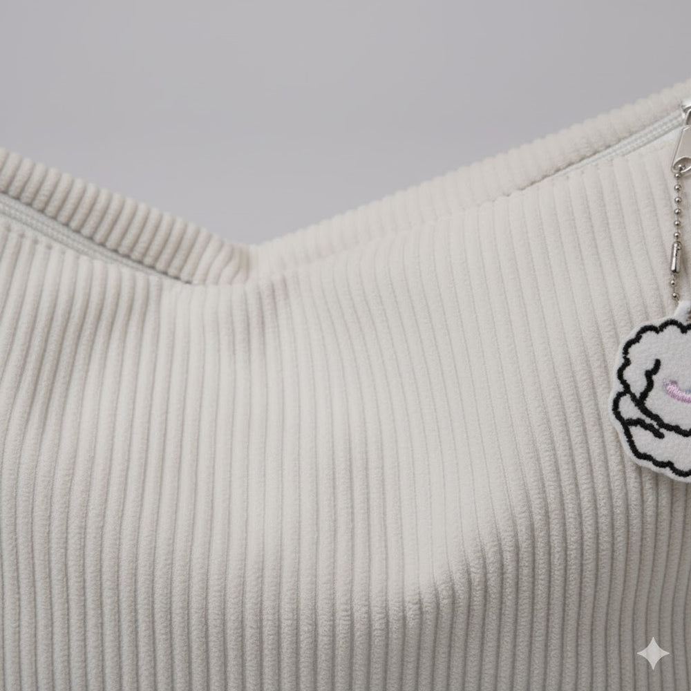 Lässige Damen Umhängetasche aus Cord | Leicht & Bequem