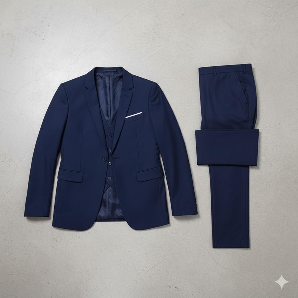 Herren Anzug 3-teilig | Slim Fit Elegant für Business & Hochzeit