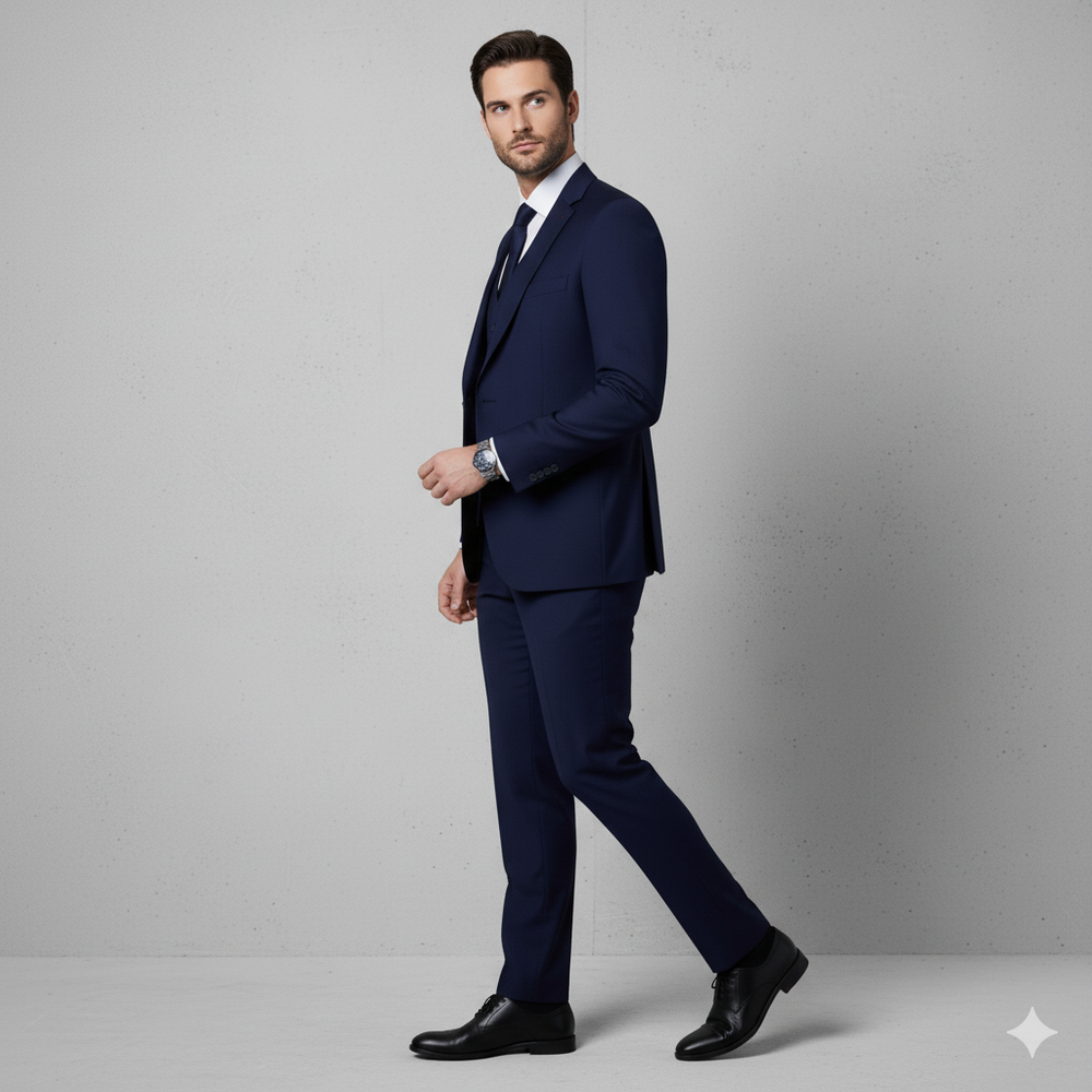 Herren Anzug 3-teilig | Slim Fit Elegant für Business & Hochzeit