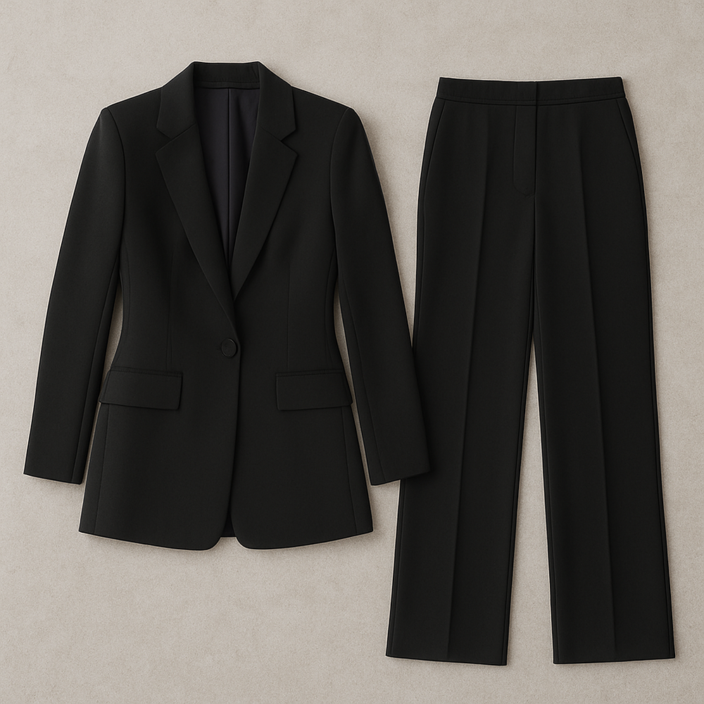Elegantes Damen Anzugset | Blazer & Hose | Slim Fit Business