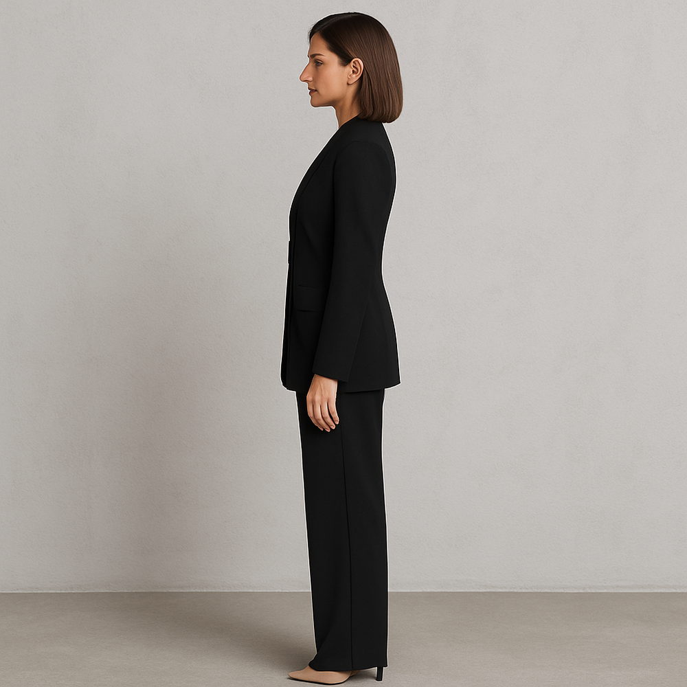 Elegantes Damen Anzugset | Blazer & Hose | Slim Fit Business