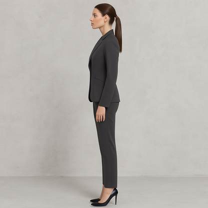 Damen Hosenanzug Elegant | Business Blazer & Hose Slim Fit