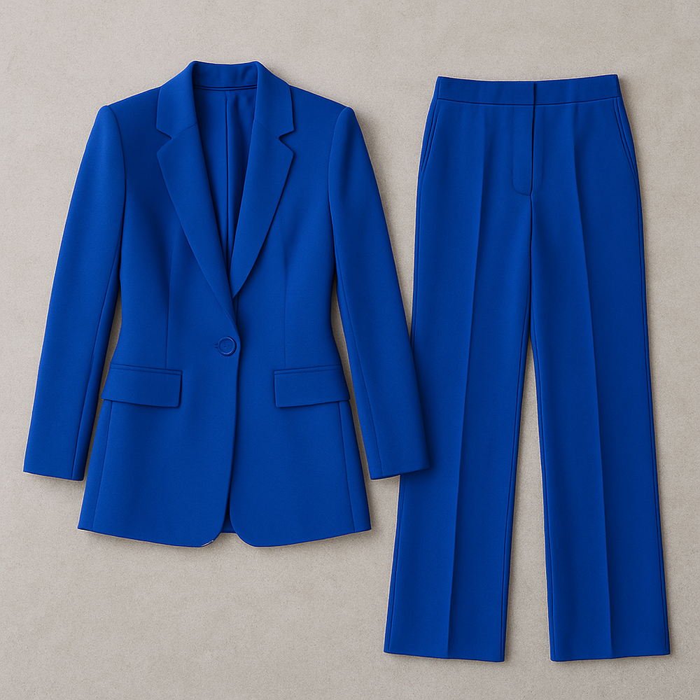 Elegantes Damen Anzugset | Blazer & Hose | Slim Fit Business