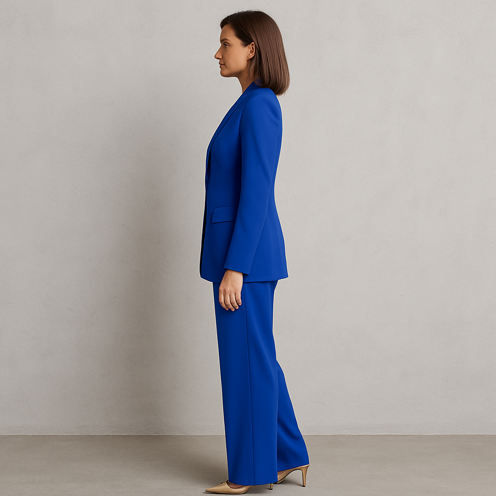 Elegantes Damen Anzugset | Blazer & Hose | Slim Fit Business