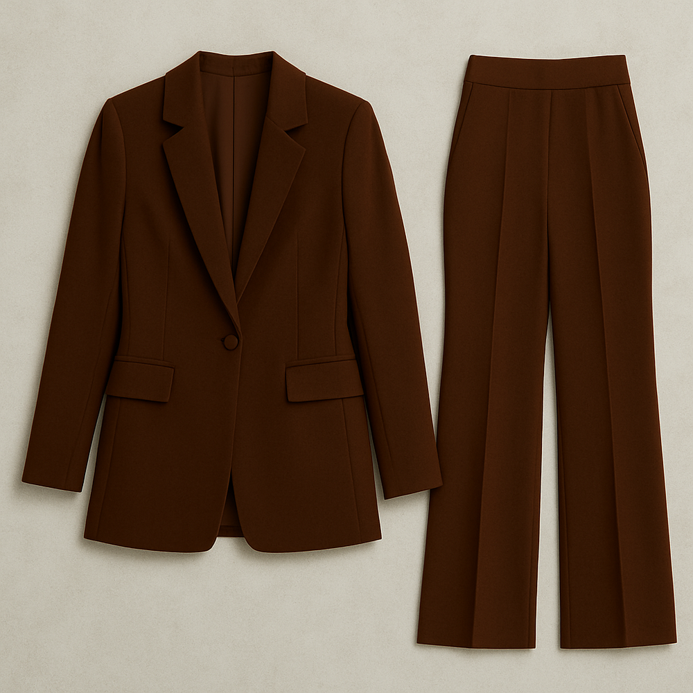 Elegantes Damen Anzugset | Blazer & Hose | Slim Fit Business