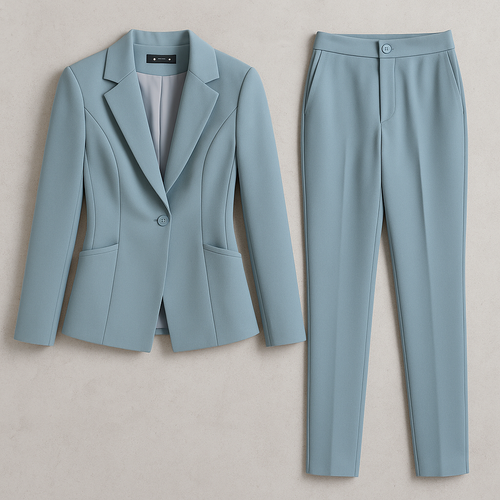 Damen Hosenanzug Elegant | Business Blazer & Hose Slim Fit