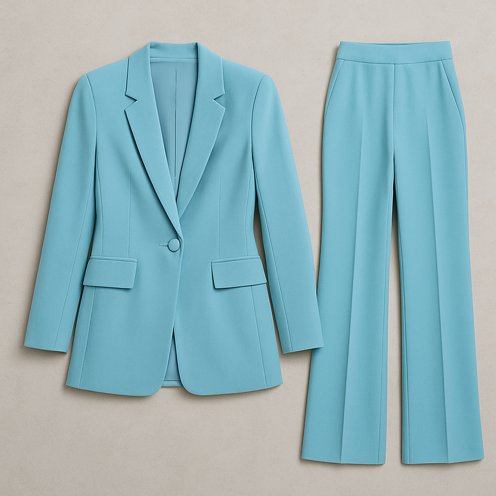 Elegantes Damen Anzugset | Blazer & Hose | Slim Fit Business