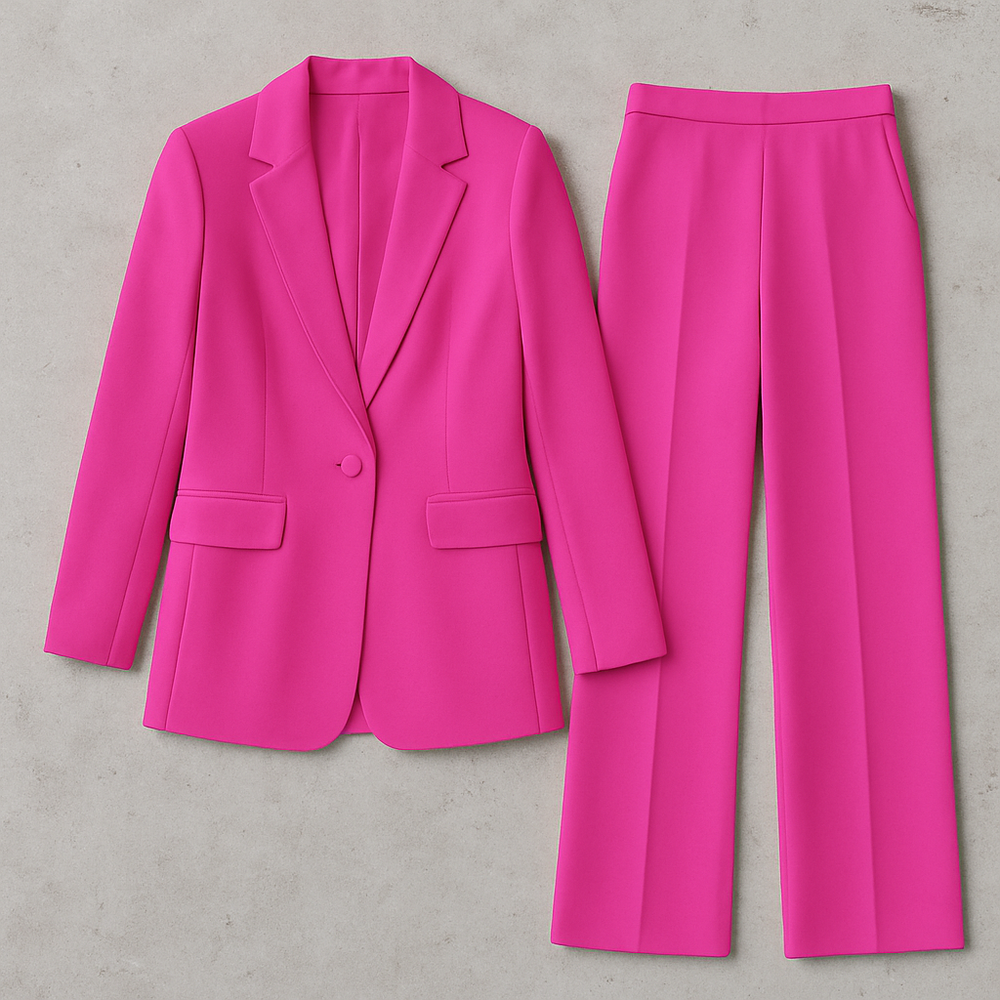 Elegantes Damen Anzugset | Blazer & Hose | Slim Fit Business