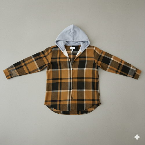 Gemusterte Damen Wolljacke mit Kapuze | Herbst & Winter | Lässig