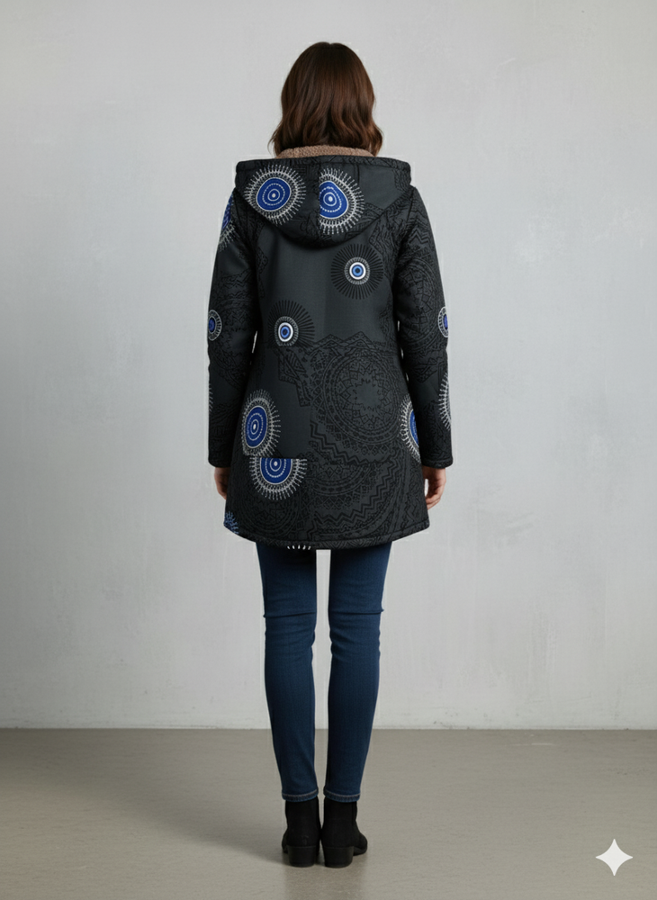 Damen Fleecejacke mit Kapuze | Plüsch & Kuschelig | Herbst/Winter