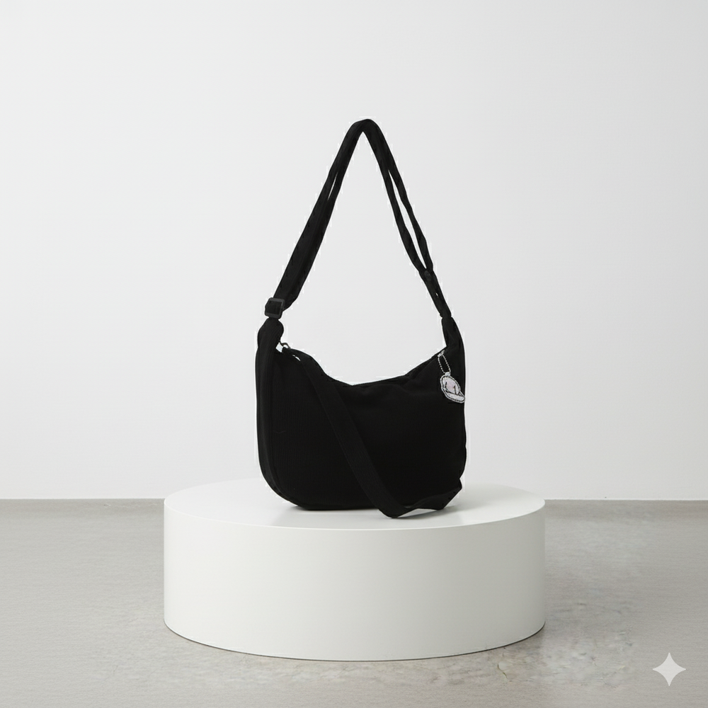 Lässige Damen Umhängetasche aus Cord | Leicht & Bequem