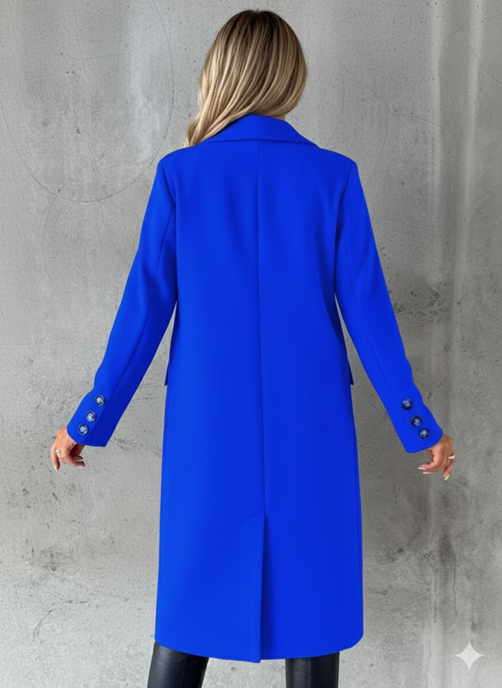 Damen Mantel mit Reverskragen | Doppelreihig & Elegant | Herbst/Winter