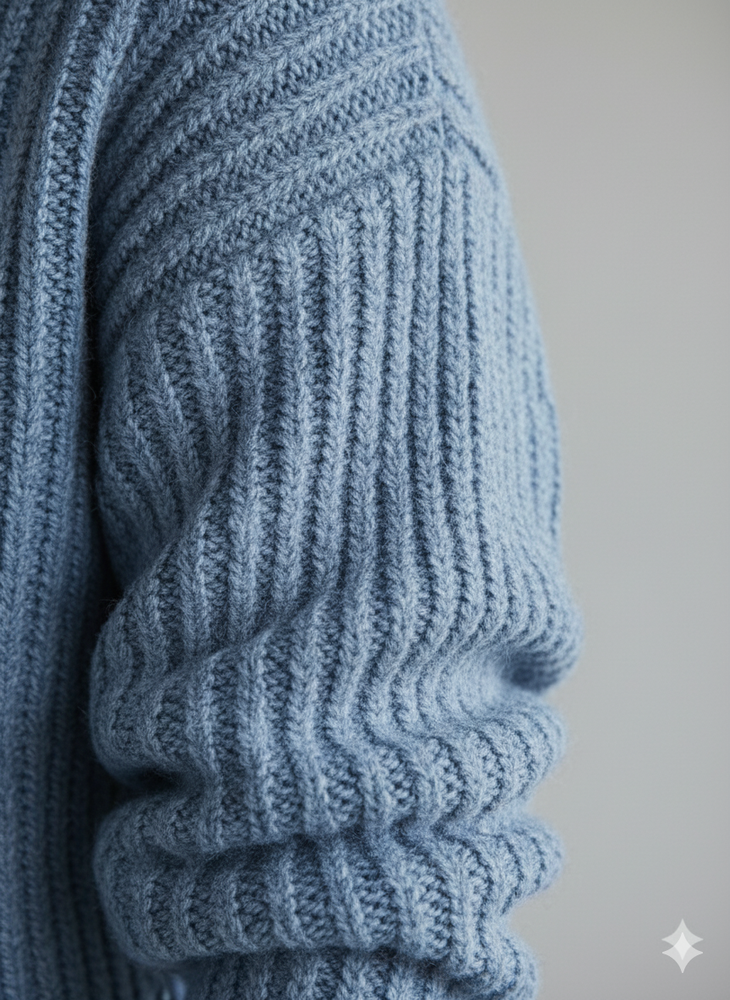 Kuscheliger Damen Strickpullover mit Reißverschluss | Winter