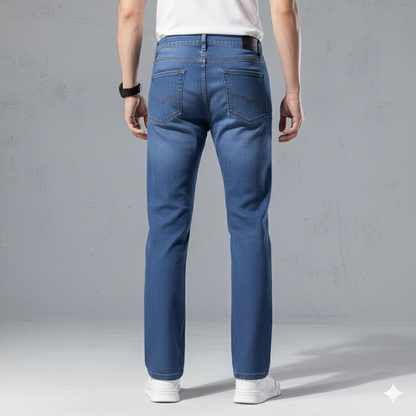 Herren Jeans Straight Fit | Bequem & Pflegeleicht für Alltag