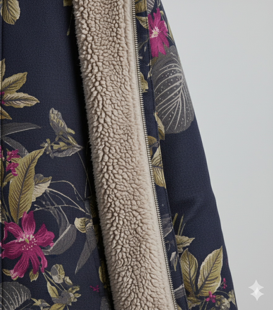 Damen Fleecejacke mit Kapuze | Plüsch & Kuschelig | Herbst/Winter