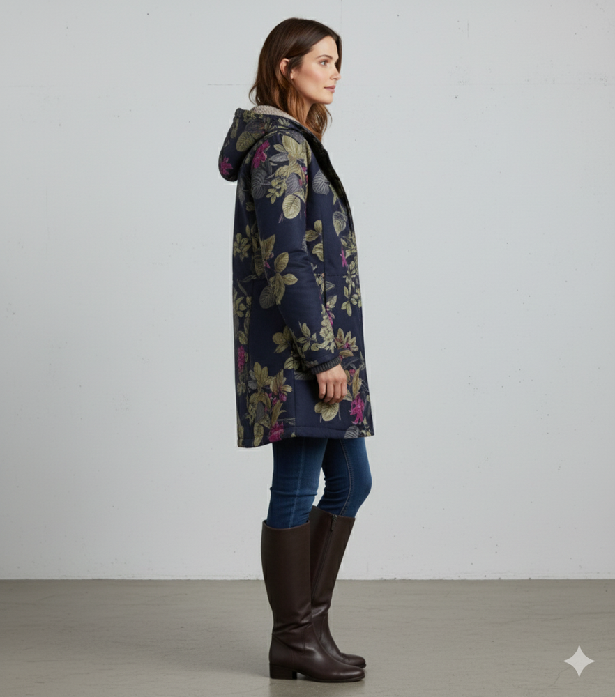 Damen Fleecejacke mit Kapuze | Plüsch & Kuschelig | Herbst/Winter