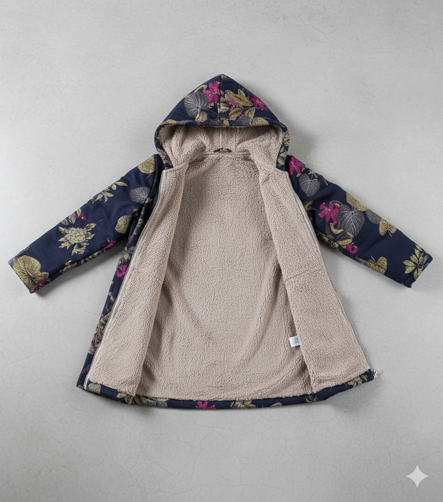 Damen Fleecejacke mit Kapuze | Plüsch & Kuschelig | Herbst/Winter