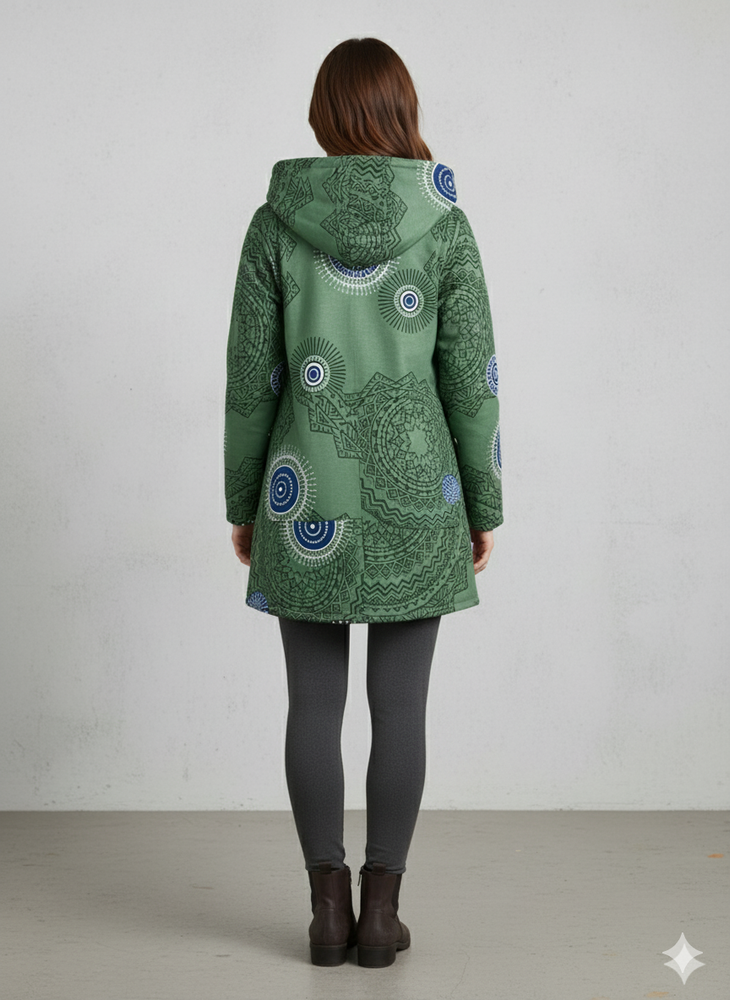 Damen Fleecejacke mit Kapuze | Plüsch & Kuschelig | Herbst/Winter