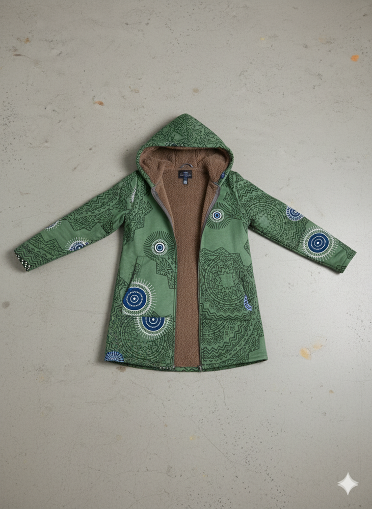 Damen Fleecejacke mit Kapuze | Plüsch & Kuschelig | Herbst/Winter