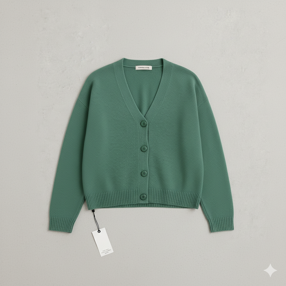 Damen Strickjacke mit V-Ausschnitt | Herbst & Übergang