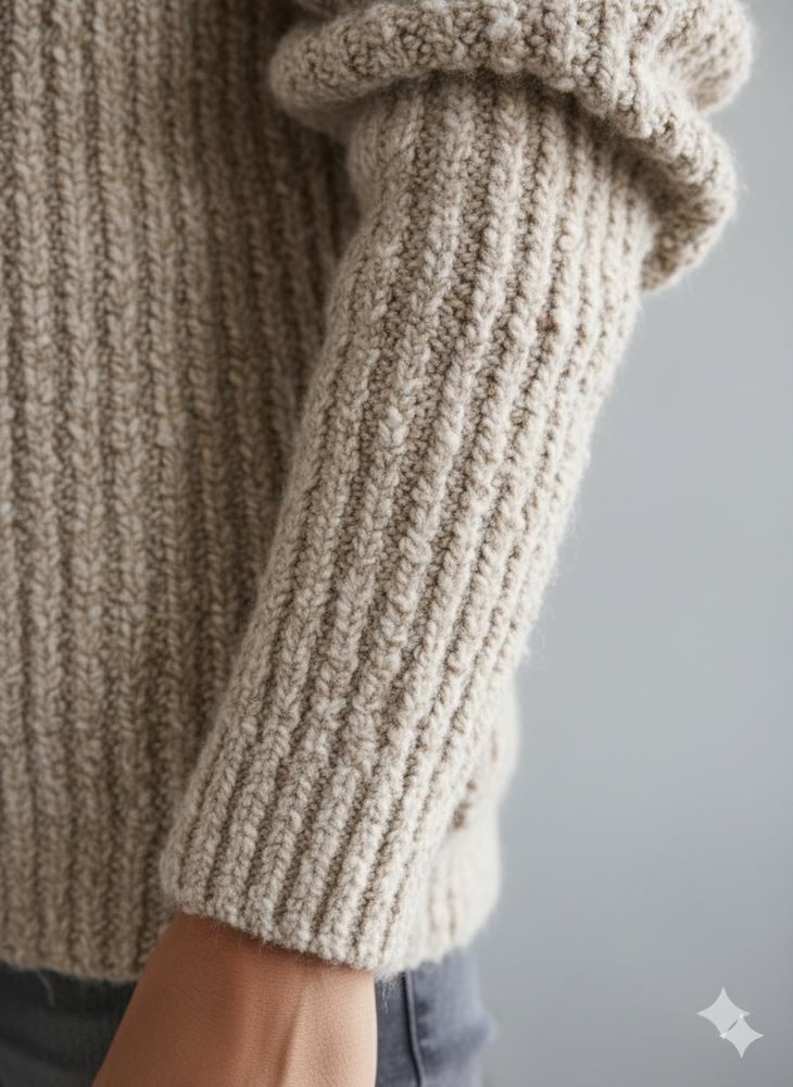 Kuscheliger Damen Strickpullover mit Reißverschluss | Winter