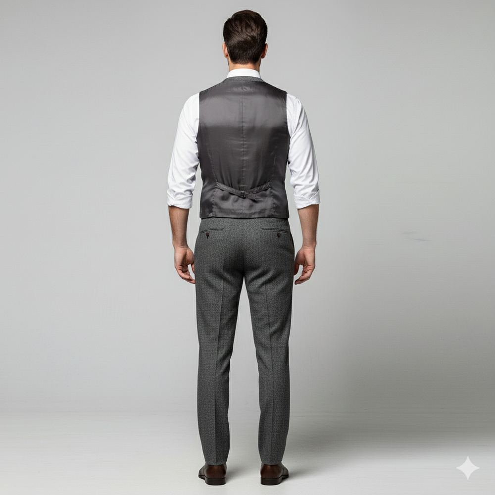 Herren Weste mit Fischgrätenmuster | Elegant & Modern | Herbst/Winter