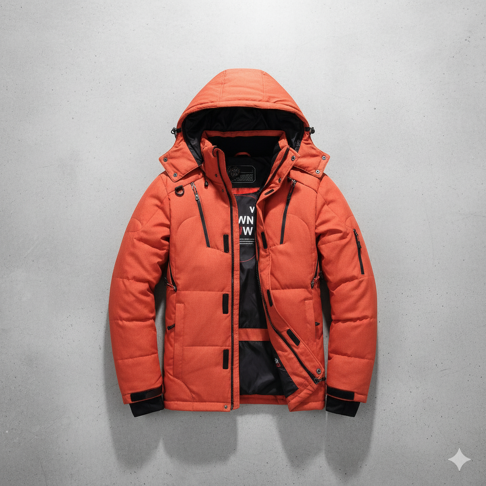 Warme Herren Daunenjacke mit Kapuze | Winter | Outdoor