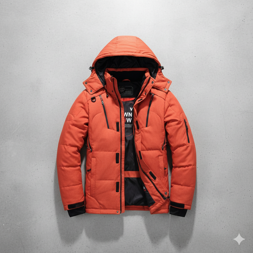 Warme Herren Daunenjacke mit Kapuze | Winter | Outdoor