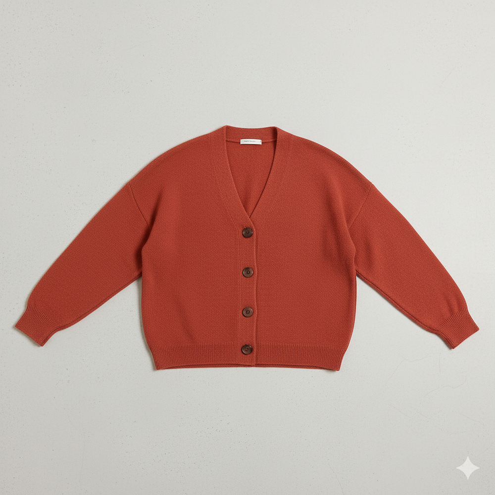 Damen Strickjacke mit V-Ausschnitt | Herbst & Übergang