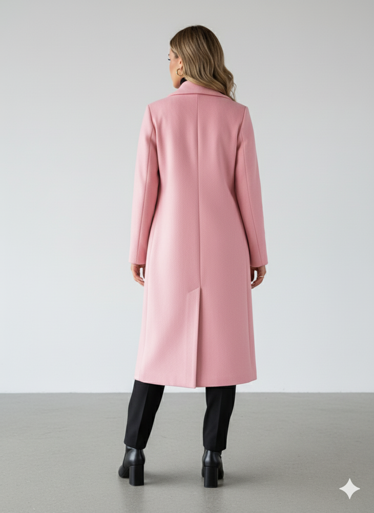 Damen Mantel mit Reverskragen | Doppelreihig & Elegant | Herbst/Winter