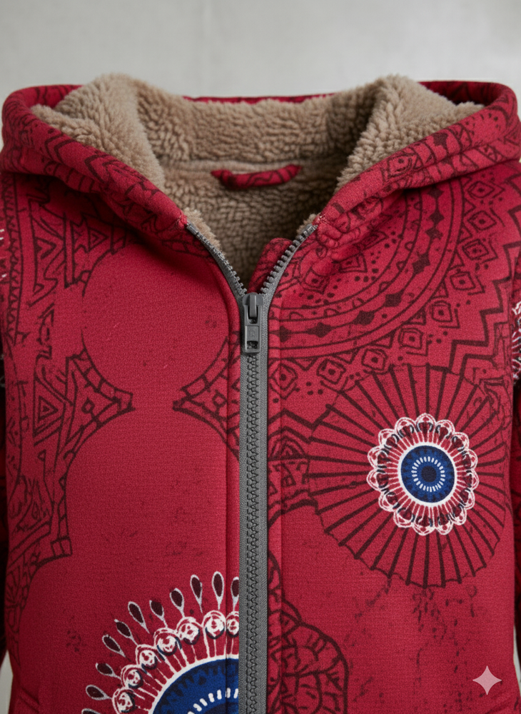 Damen Fleecejacke mit Kapuze | Plüsch & Kuschelig | Herbst/Winter