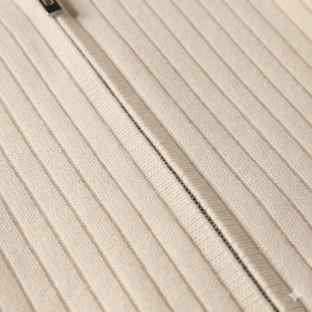 Herren Wollpullover mit Reißverschlusskragen | Elegant | Winter