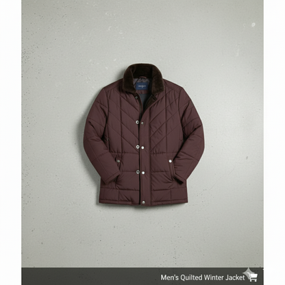 Elegante Herren Steppjacke mit Stehkragen | Warm | Winter