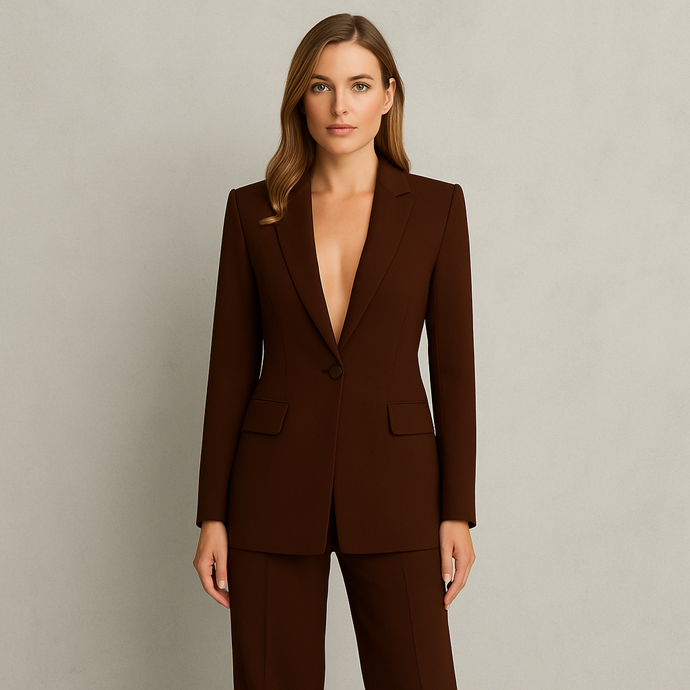 Elegantes Damen Anzugset | Blazer & Hose | Slim Fit Business
