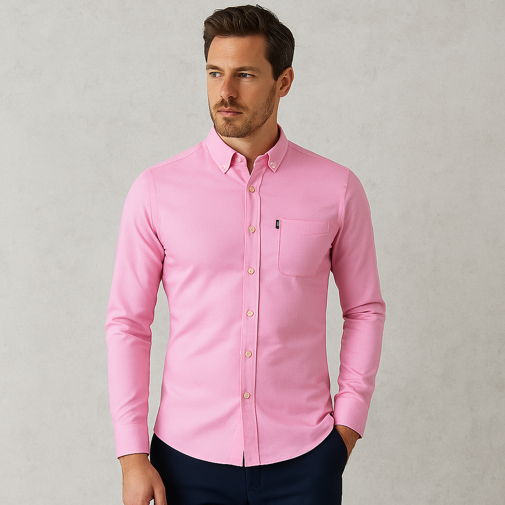 Herren Slim Fit Businesshemd | Atmungsaktiv & Herbst