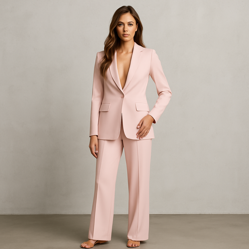 Elegantes Damen Anzugset | Blazer & Hose | Slim Fit Business