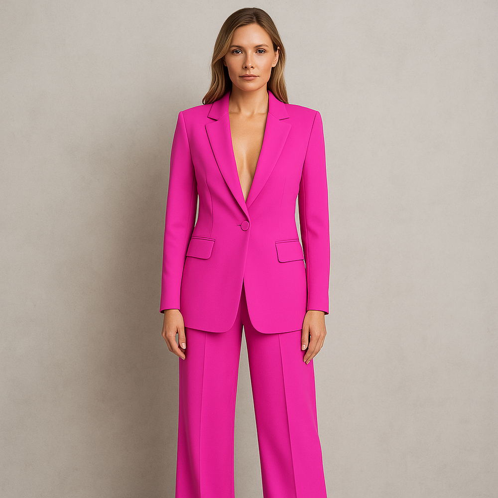 Elegantes Damen Anzugset | Blazer & Hose | Slim Fit Business