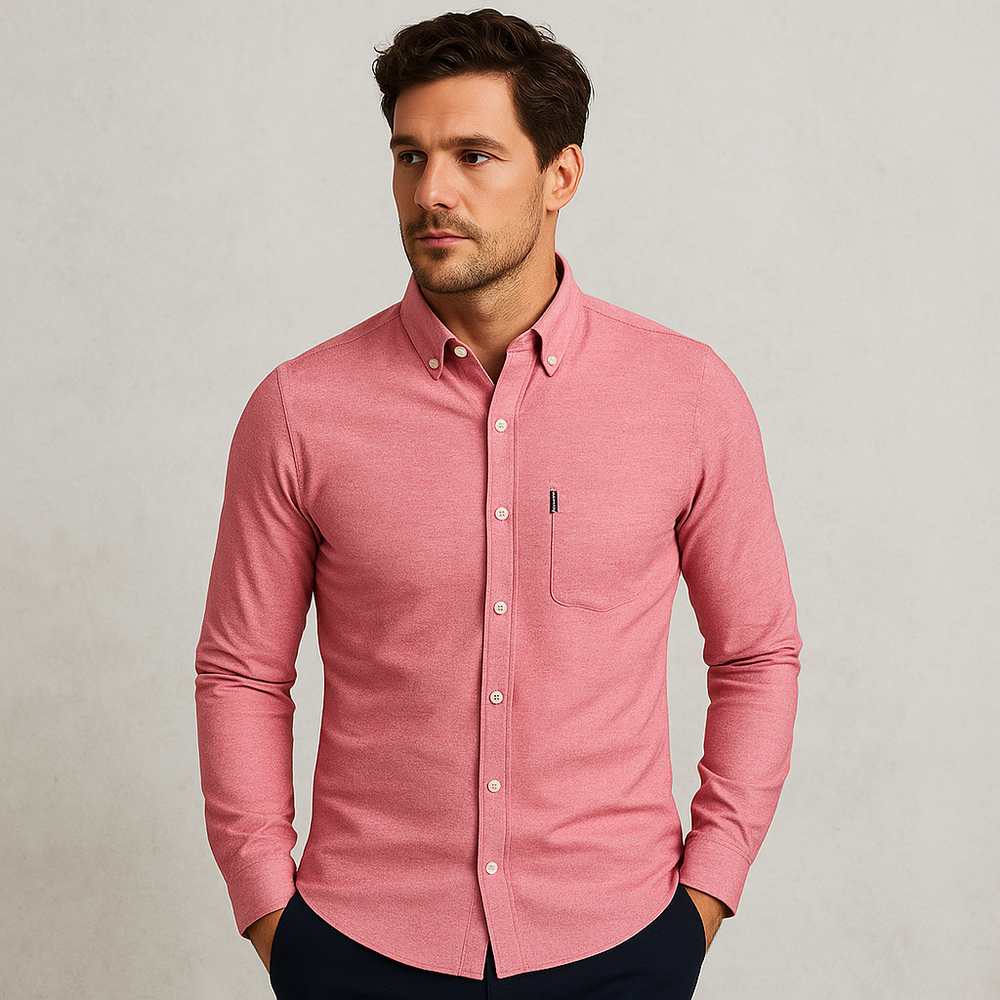 Herren Slim Fit Businesshemd | Atmungsaktiv & Herbst