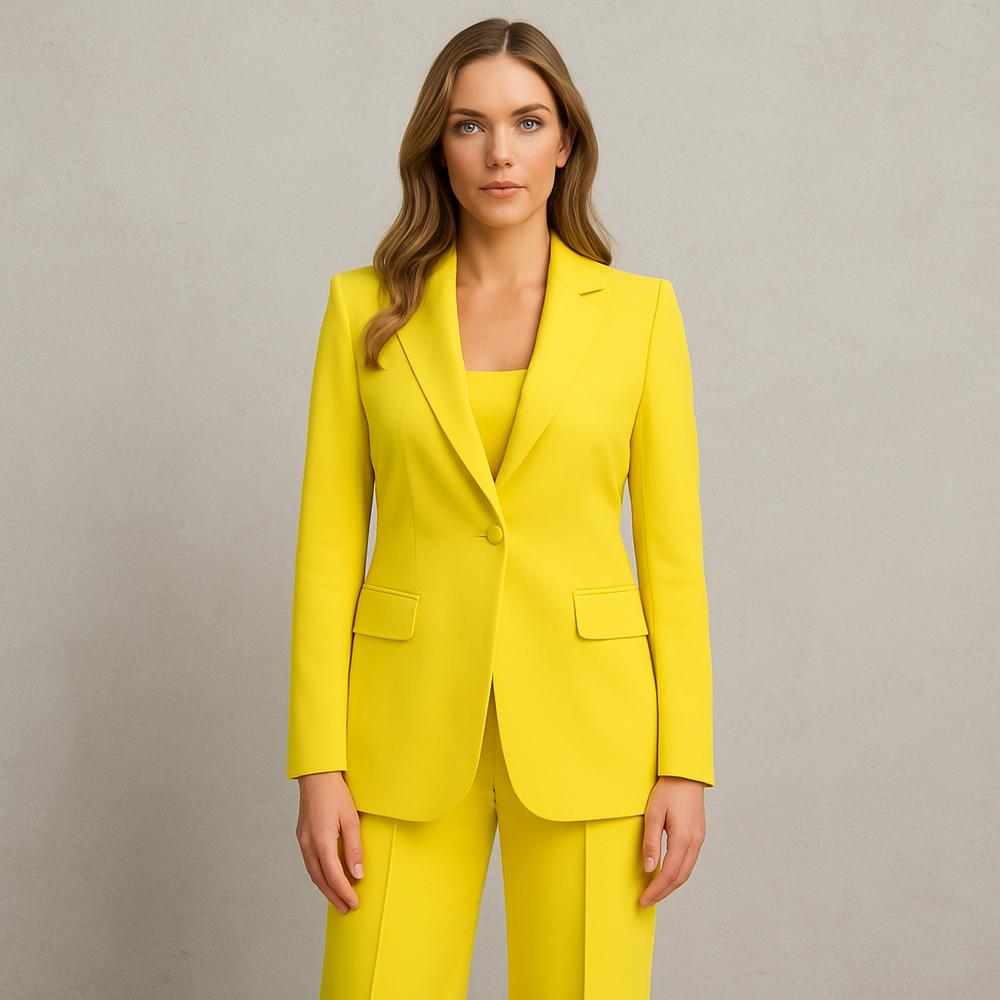 Elegantes Damen Anzugset | Blazer & Hose | Slim Fit Business