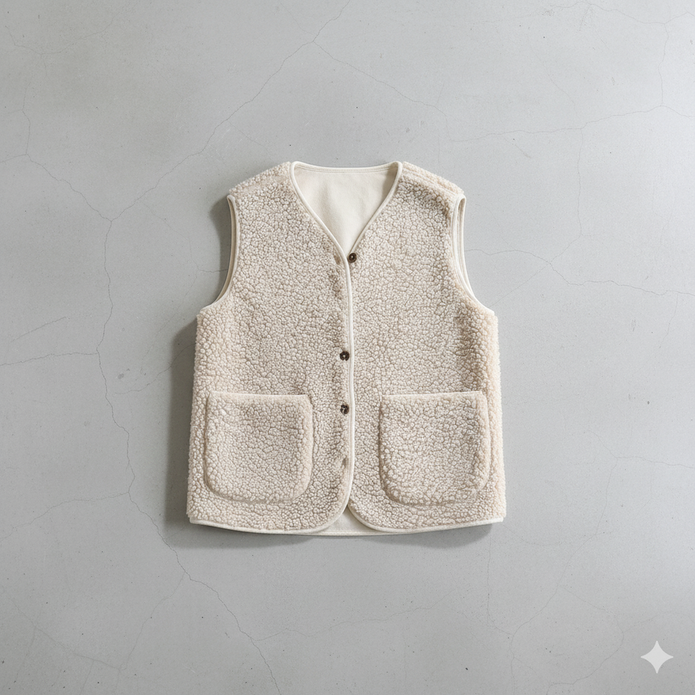 Kuschelige Damenweste aus Plüsch | Warm & Bequem für Herbst/Winter