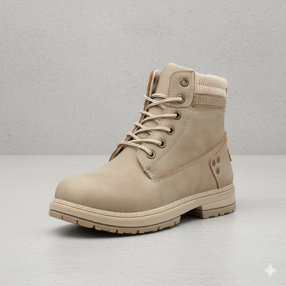 Damen Winterstiefel mit Fellfutter | Warme Schnür-Boots