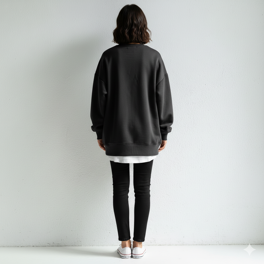 Lässiger Damen Hoodie mit Rundhalsausschnitt | Freizeit & Winter