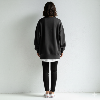Lässiger Damen Hoodie mit Rundhalsausschnitt | Freizeit & Winter
