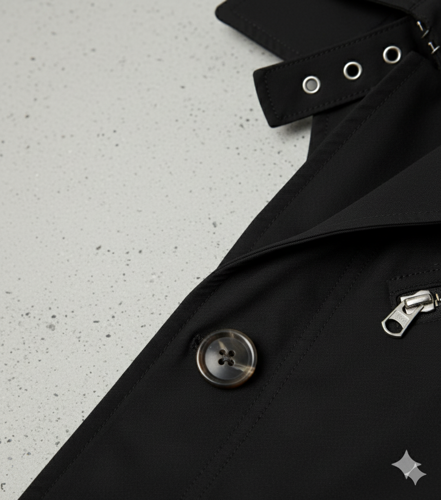 Eleganter Herren Trenchcoat mit Reverskragen | Herbst Übergang