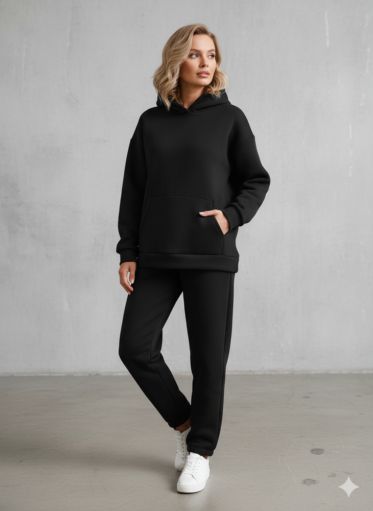 Warmer Damen Hoodie Zweiteiler | Bequem für Herbst & Winter